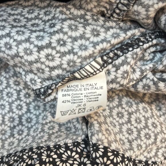 Brandy Melville Women's One Size Black Floral Ruffle Tiered Tunic Tank Shirt - Picture 10 of 10